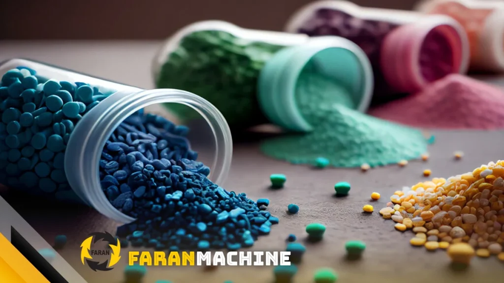 گرانول های رنگی پلاستیکی