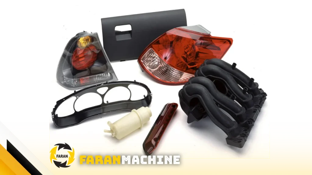 کاربرد پلیمر در صنعت خودروسازی برای تولید داشبورد، سپر، پنل‌های داخلی و قطعات الکترونیکی 